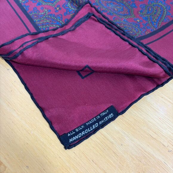 Burma Bibas 19" Silk Scarf | Made in Italy | Handrolled RN13185 - Picture 2 of 6